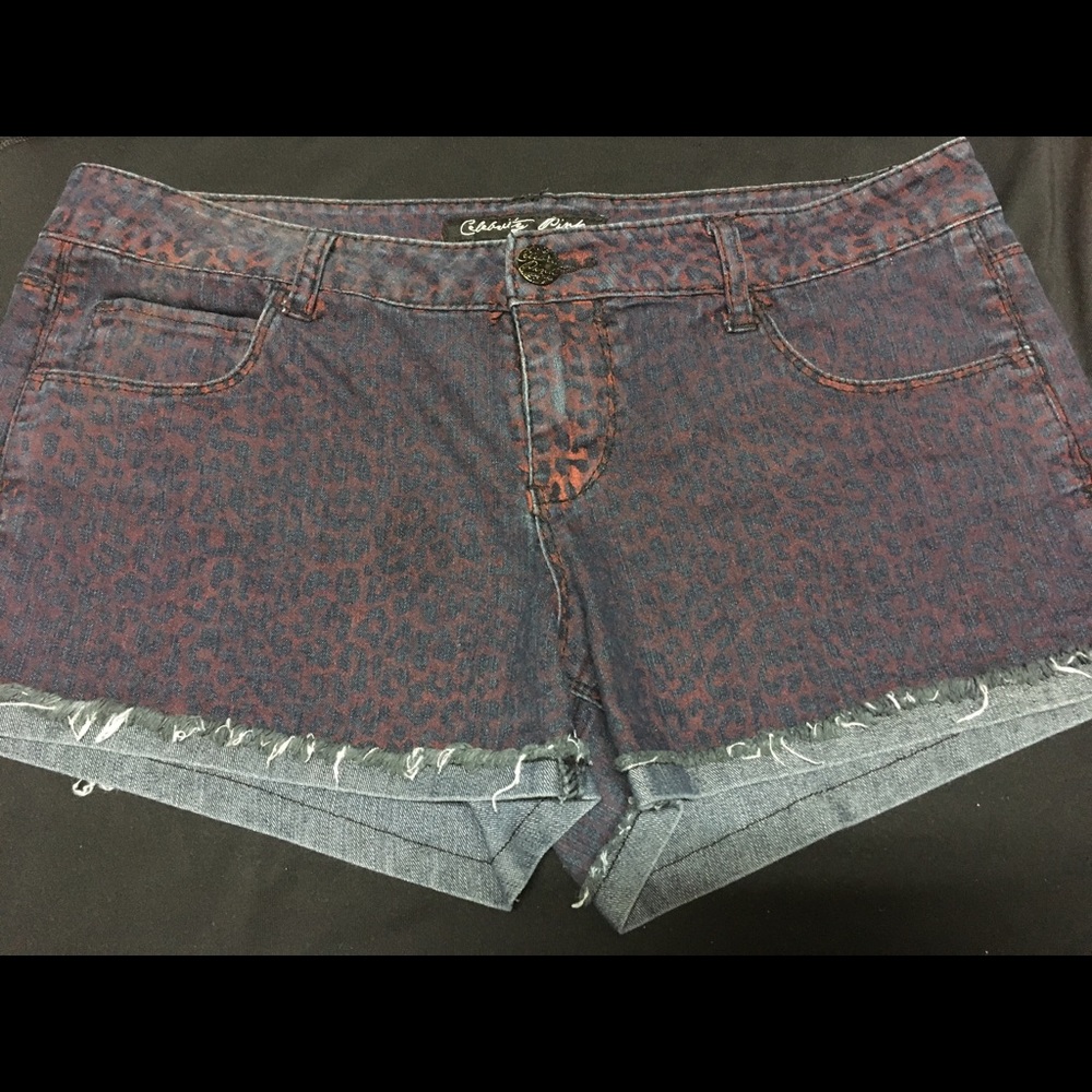 Cheetah Print Junior Shorts
